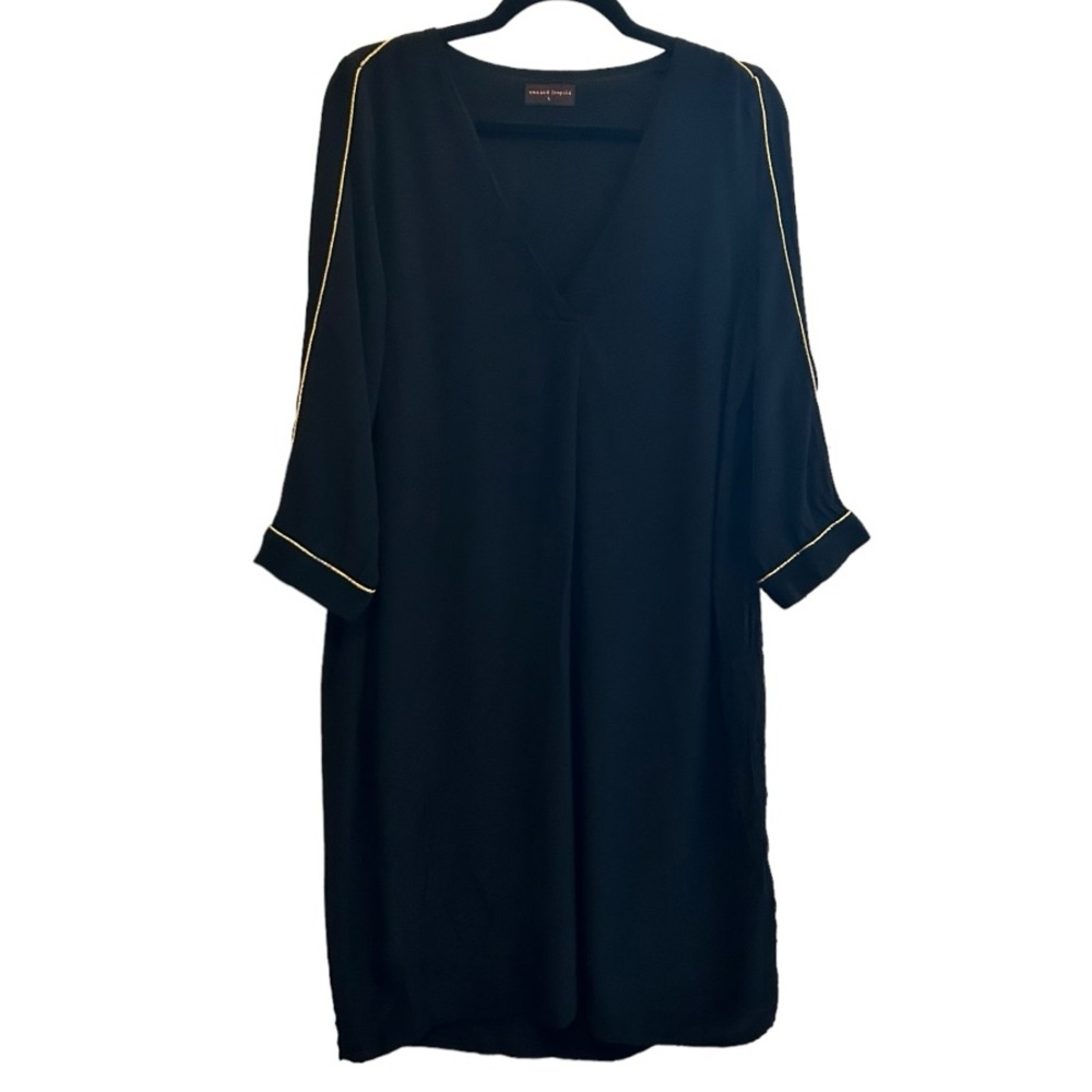 Uma and Leopold Black Gauze Coverup Large